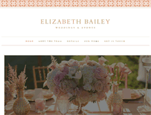 Tablet Screenshot of elizabethbaileyweddings.com